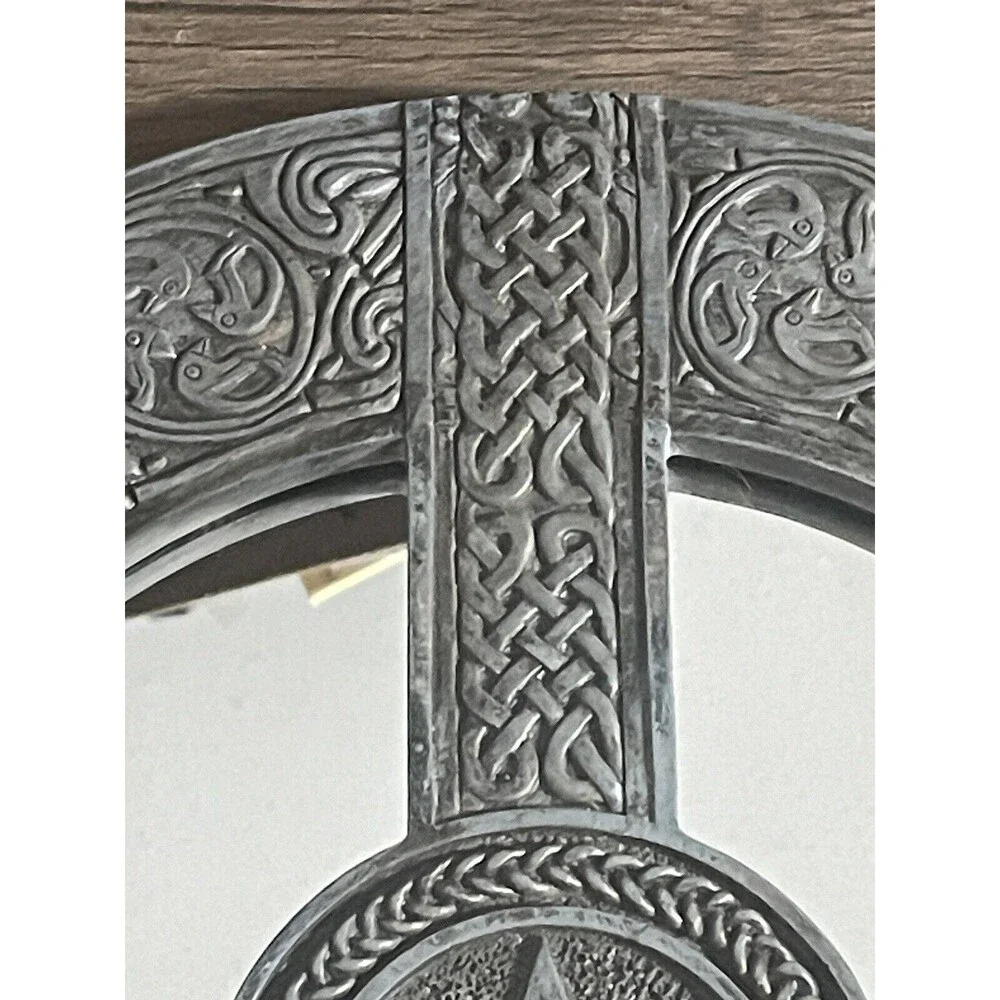 Pentagram Celtic Wall Art Mirror Sculpture Hanging Pentacle Knotwork New Age